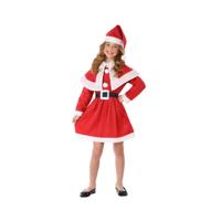 Kostuums voor Kinderen 69208 7-9 Jaar Rood Kerstmis (4 Onderdelen)