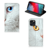 Apple iPhone 11 Pro Hoesje maken Witte Kat