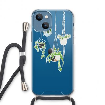 Hang In There: iPhone 13 Transparant Hoesje met koord