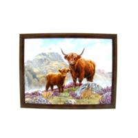Laptray Schotse Hooglander Laptray Schotse Hooglander
