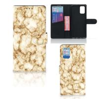 Samsung Galaxy A02s | M02s | Bookcase | Marmer Goud