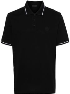 Moncler polo à logo appliqué - Noir