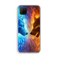 Fire & Ice: Huawei P40 Lite Transparant Hoesje