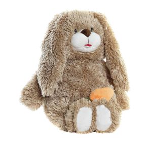 Konijn/haas bruin knuffeldier van zachte pluche -  28 cm staand - bruin   -