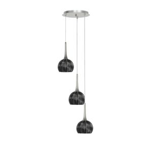 Calabria zwart 3 lichts hanglamp