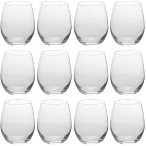 Excellent Houseware Drinkglazen - 12x stuks - 390 ml - waterglazen