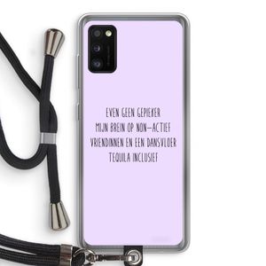 Tequila: Samsung Galaxy A41 Transparant Hoesje met koord