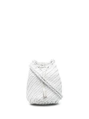 DRAGON DIFFUSION sac seau Pompom Double-Jump - Blanc