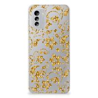 Nokia G60 | TPU Case | Gouden Bloemen