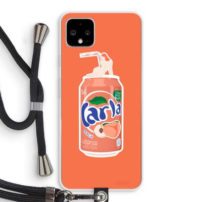S(peach)less: Pixel 4 XL Transparant Hoesje met koord