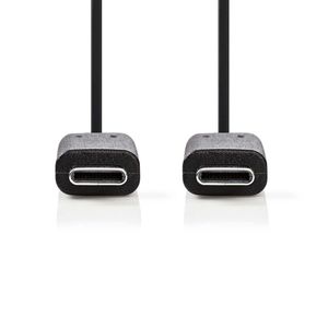 Nedis CCGB64700BK10 USB-kabel 1 m USB 3.2 Gen 1 (3.1 Gen 1) USB C Zwart