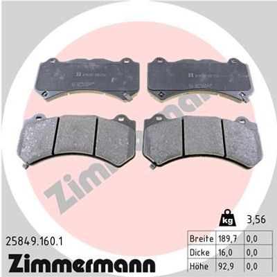 Remblokkenset, schijfrem 258491601