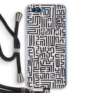Moroccan Print: Honor 10 Transparant Hoesje met koord