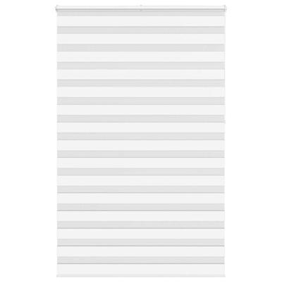 VidaXL Zebra rolgordijn 150x230 cm stofbreedte 145,9cm polyester wit
