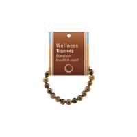 Edelsteen Armband Tijgeroog Powerbead met Uitlegkaart (17 cm) - thumbnail