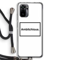 Ambitchious: Xiaomi Redmi Note 10 Pro Transparant Hoesje met koord