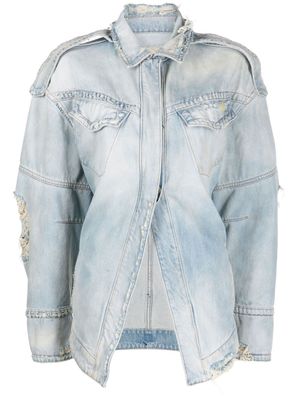 The Attico veste en jean à effet usé - 176
