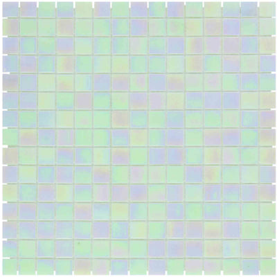 The Mosaic Factory Amsterdam Mozaiek Tegel Vierkant - Off white Glas Parelmoer Serie 322x322 mm