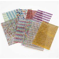 Creativ Company Plak strassstenen kleur, 10 vellen