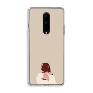I drink wine: OnePlus 8 Transparant Hoesje