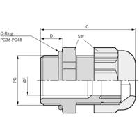 LAPP 53018080 Wartel PG42 Polyamide Grijs-wit (RAL 7035) 5 stuk(s) - thumbnail