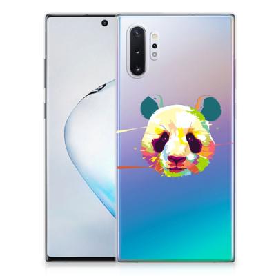 Samsung Galaxy Note 10 Plus Telefoonhoesje met Naam Panda Color Samsung Galaxy Note 10 Plus Telefoonhoesje met Naam Panda Color