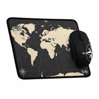 Gaming Muis en Mat T'NB TNB TRAVEL Zwart Wereldkaart