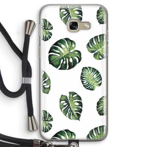 Tropische bladeren: Samsung Galaxy A5 (2017) Transparant Hoesje met koord