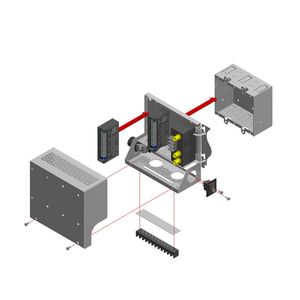 RDL SR-4 - Stick-on mounting rack - 7 modules