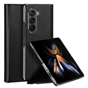 Samsung Galaxy Z Fold5 Dux Ducis Bril Flip Hoesje - Zwart