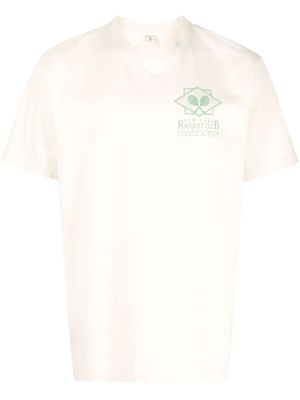 Sporty & Rich t-shirt en coton à imprimé graphique - Tons neutres