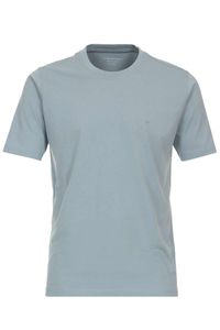 Casa Moda Casual Fit T-Shirt ronde hals blauw, Effen