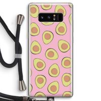 Dancing avocados: Samsung Galaxy Note 8 Transparant Hoesje met koord