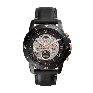 Horlogeband Fossil ME3138 Leder Zwart 22mm