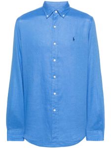 Polo Ralph Lauren chemise boutonné à logo - Bleu