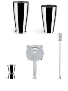 Alessi shaker à cocktail Boston (lot de 4) - Argent