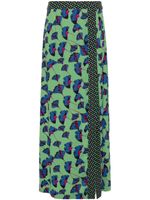 DVF Diane von Furstenberg jupe longue Latrice à fleurs - Vert - thumbnail