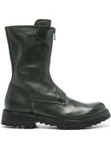 Officine Creative bottes en cuir Loraine 015 à bout rond - Vert