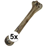 Set van 5x stuks horror thema decoratie botten - 27 cm - Halloween - kerkhof versiering