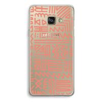 Marrakech Pink: Samsung Galaxy A3 (2016) Transparant Hoesje
