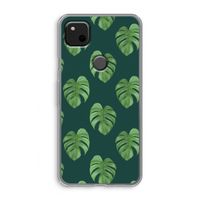 Monstera leaves: Google Pixel 4a Transparant Hoesje
