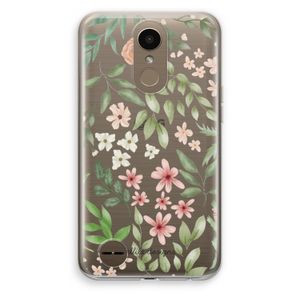 Botanical sweet flower heaven: LG K10 (2017) Transparant Hoesje