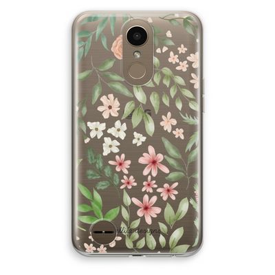 Botanical sweet flower heaven: LG K10 (2017) Transparant Hoesje
