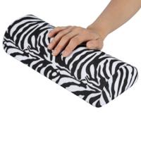 5 PC'S zachte hand rusten wasbaar hand kussen spons kussen houder arm rust Nail Art manicure hand kussen kussen (zebra patroon)