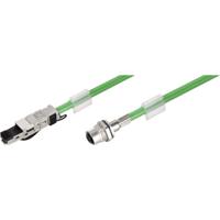 Weidmüller 1234750050 RJ45 / M12 Netwerkkabel, patchkabel CAT 5, CAT 5e S/UTP 5.00 m Groen Vlambestendig, Snagless 1 stuk(s) - thumbnail