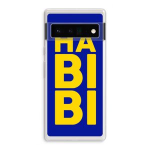 Habibi Blue: Google Pixel 6 Pro Transparant Hoesje