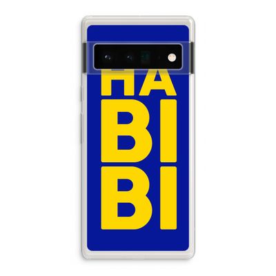 Habibi Blue: Google Pixel 6 Pro Transparant Hoesje