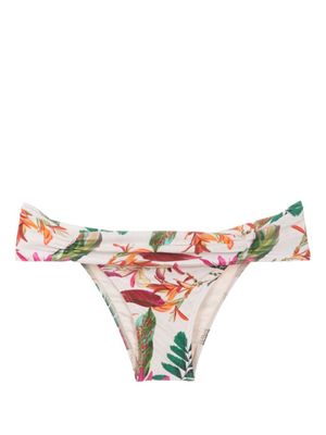 Lygia & Nanny bas de bikini Jasper à fleurs - Blanc
