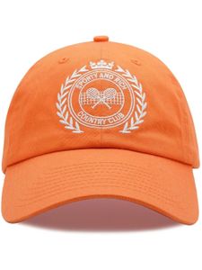 Sporty & Rich casquette à logo brodé - Orange