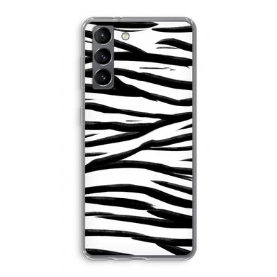 Zebra pattern: Samsung Galaxy S21 Transparant Hoesje